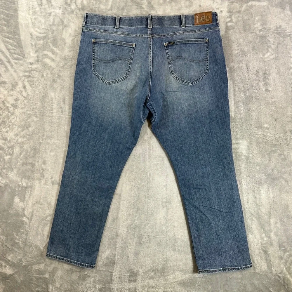 Lee Extreme Motion MVP Straight Fit Tapered Leg Jeans Men's Size 46x30 Blue